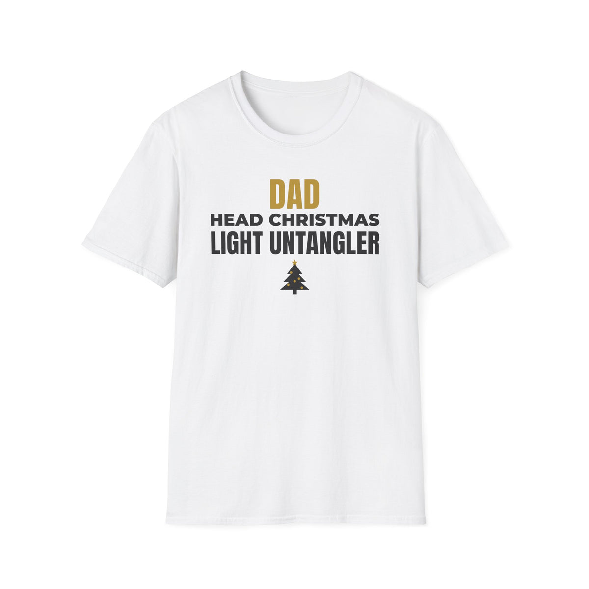 Dad Head Christmas Light Untangler Funny Christmas T-Shirt Gift For Dad Tee – Gifted Porch