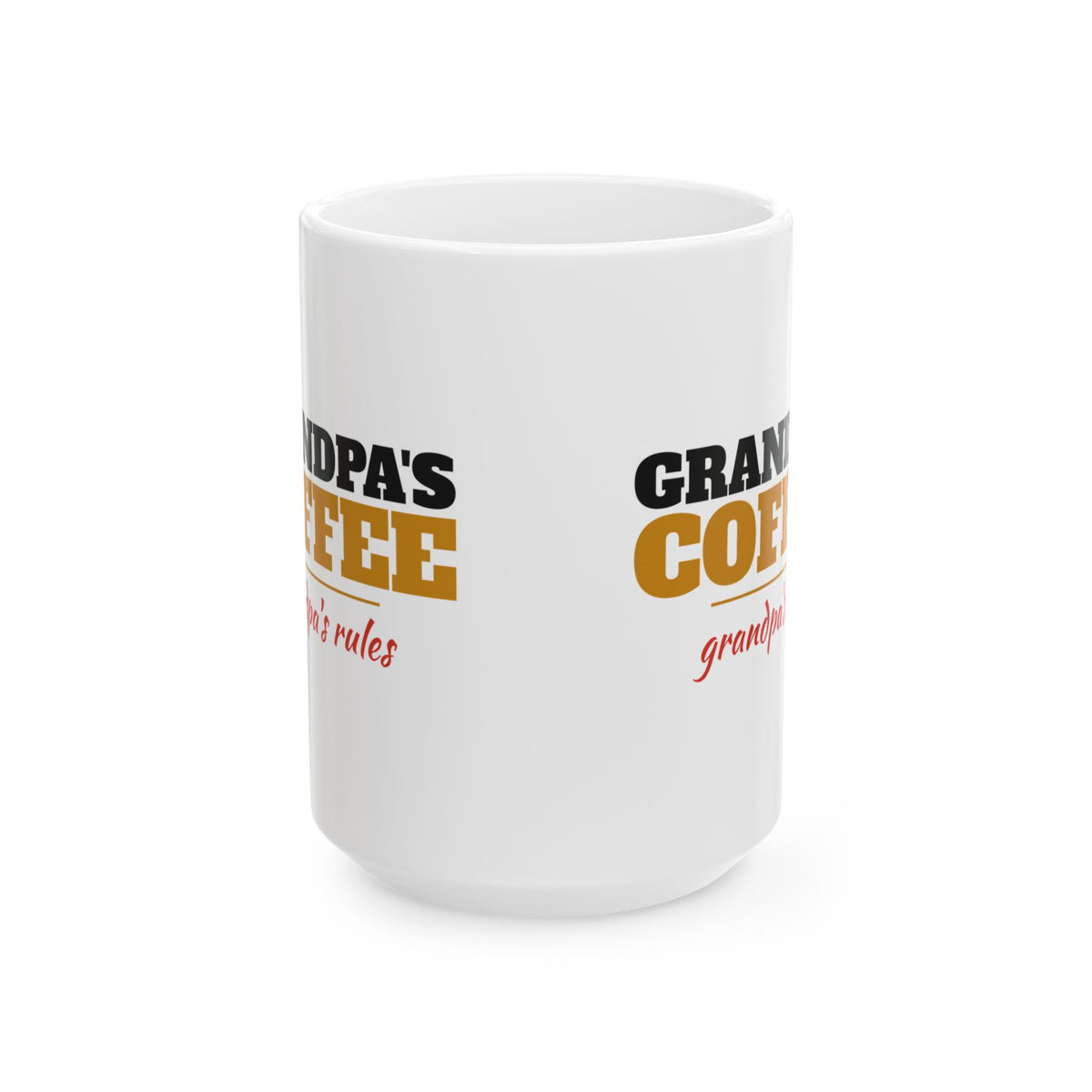 Grandpa's Coffee Grandpa's Rules Mug Grandpa Gift – Gifted Porch, view 3
