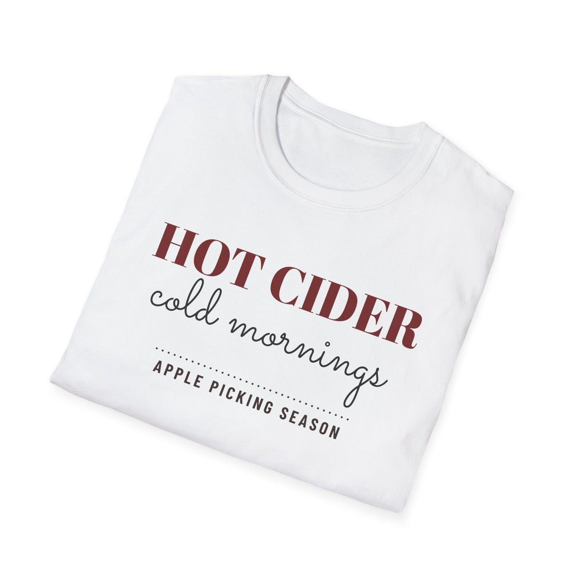 Hot Cider Cold Mornings Fall T-Shirt – Gifted Porch, view 9