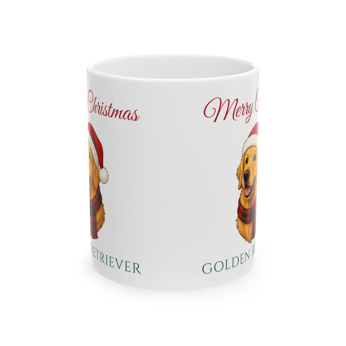 Golden Retriever Dog Christmas Mug – Gifted Porch, view 2
