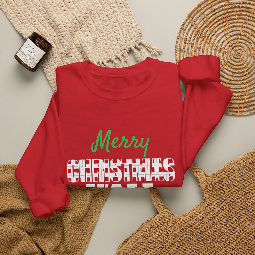 Merry Christmas Y'all Plaid Sweatshirt