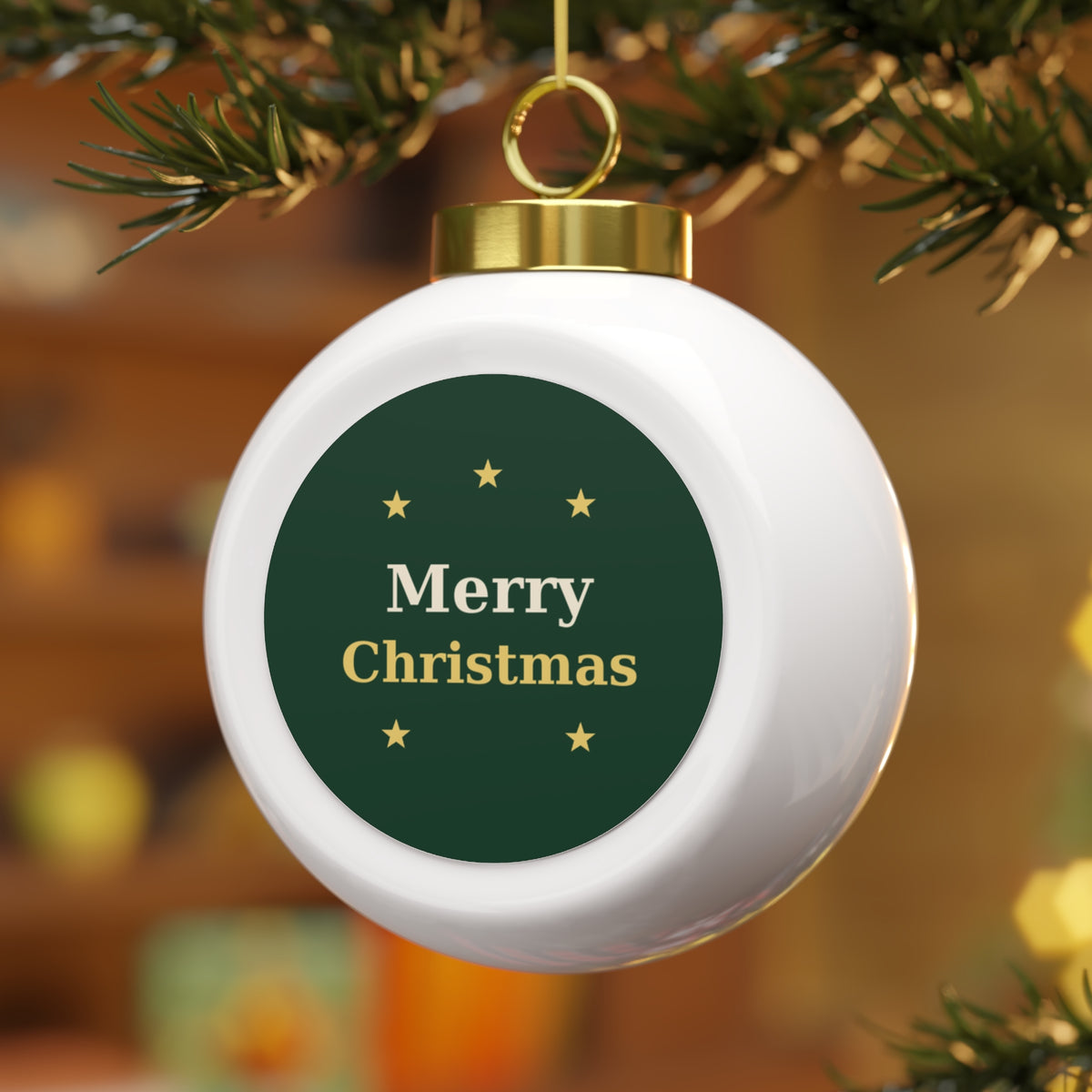Merry Christmas Glass Ball Ornament – Christmas gift, photo 7