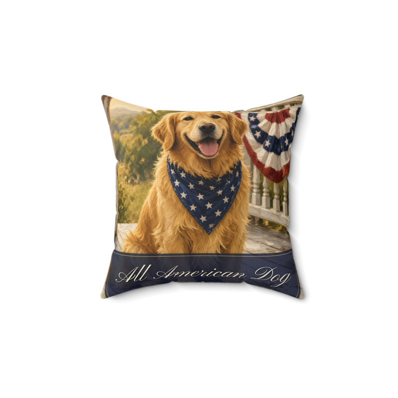 All American Dog throw pillow – americana throw pillow by Gifted Porch