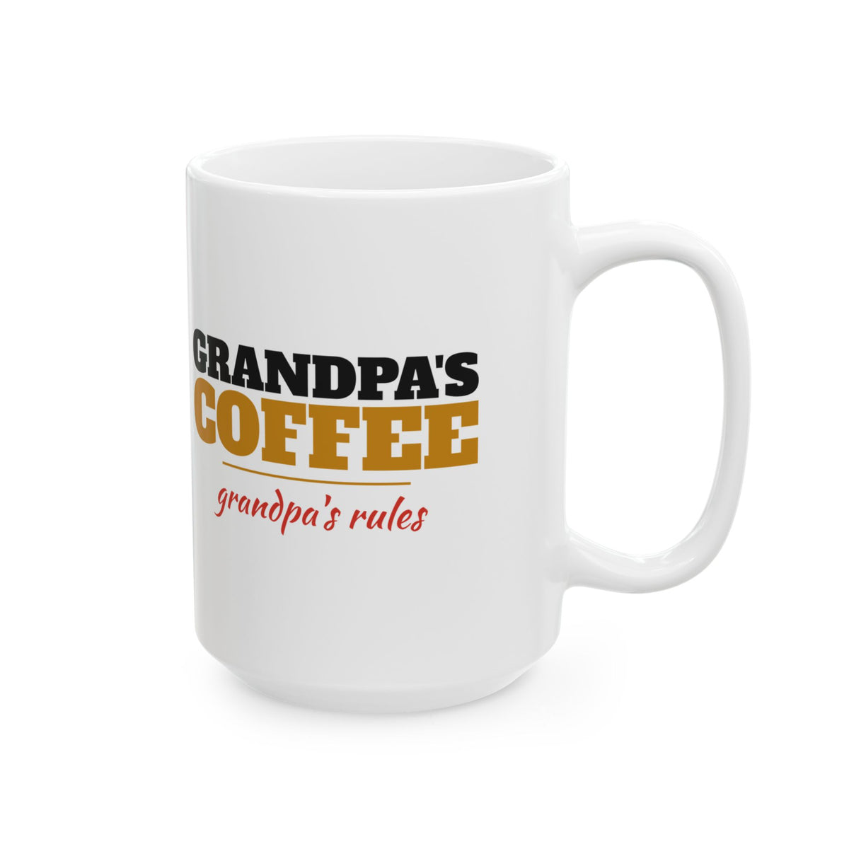 Grandpa's Coffee Grandpa's Rules Mug Grandpa Gift – Gifted Porch, view 8