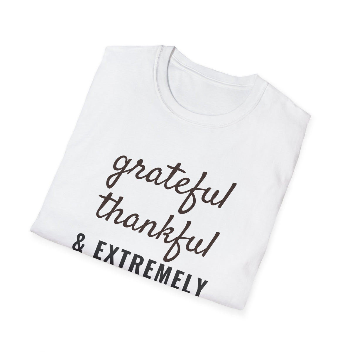 Grateful Thankful And Extremely Full Thanksgiving T-Shirt – Gifted Porch, view 9