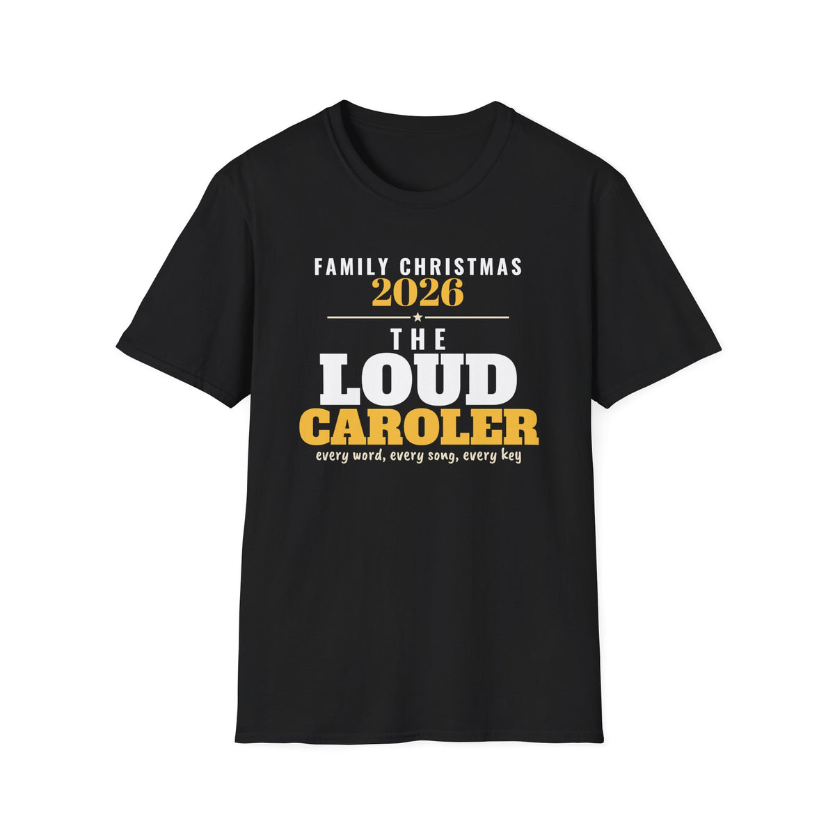 The Loud Caroler Family Christmas 2026 Matching T-Shirt – Gifted Porch, view 2