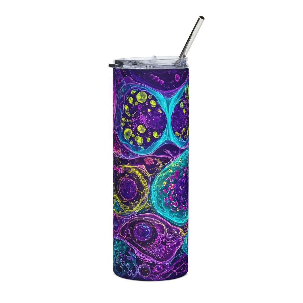 Weird Cells 20oz tumbler – abstract art insulated tumbler by Gifted Porch