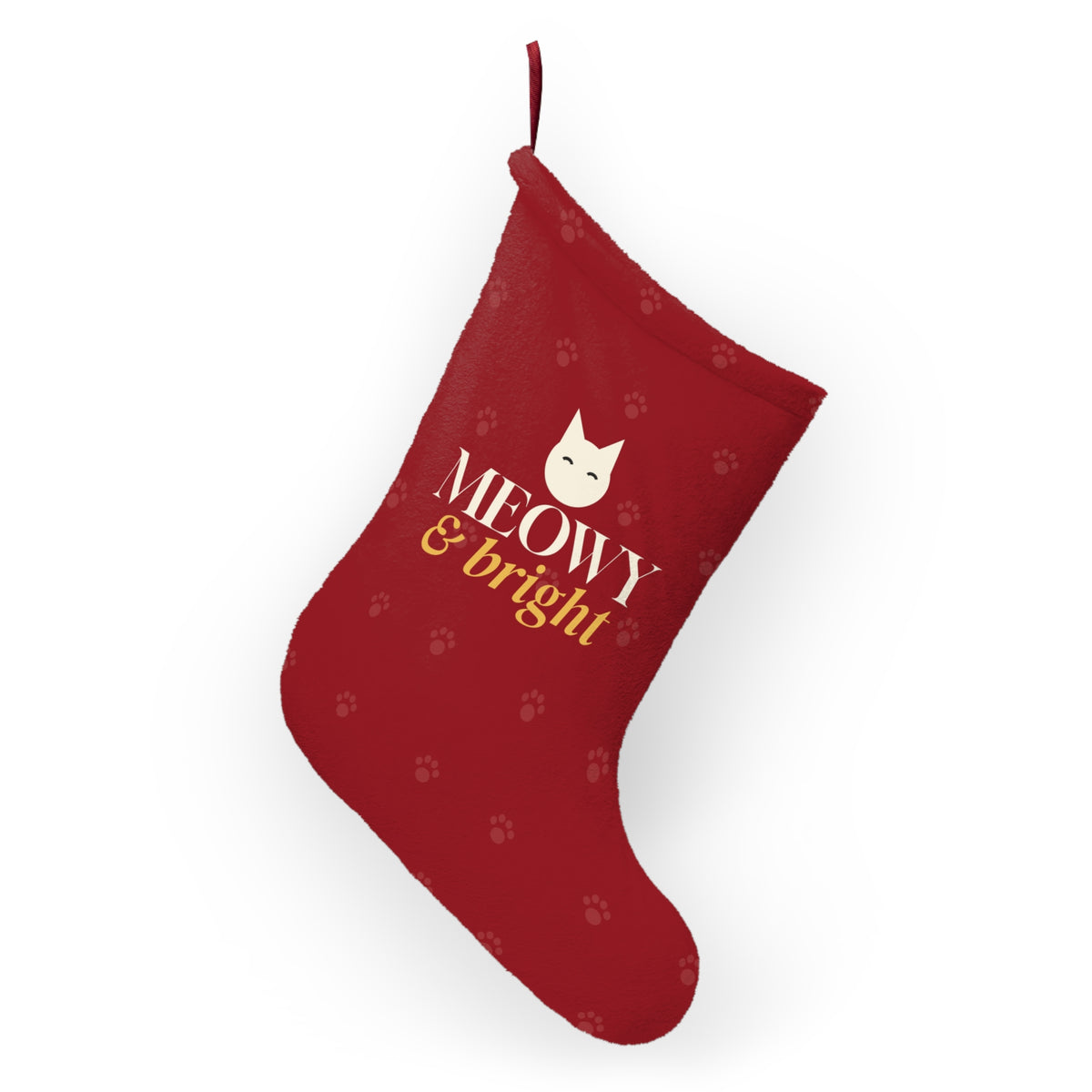 Meowy and Bright Christmas Stocking