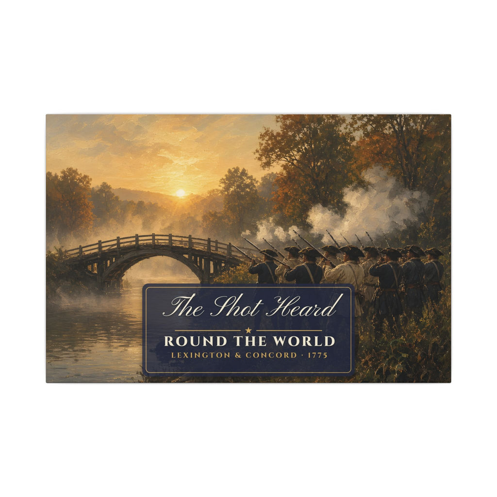Lexington & Concord 1775 canvas wall art – patriotic canvas wall art by Gifted Porch