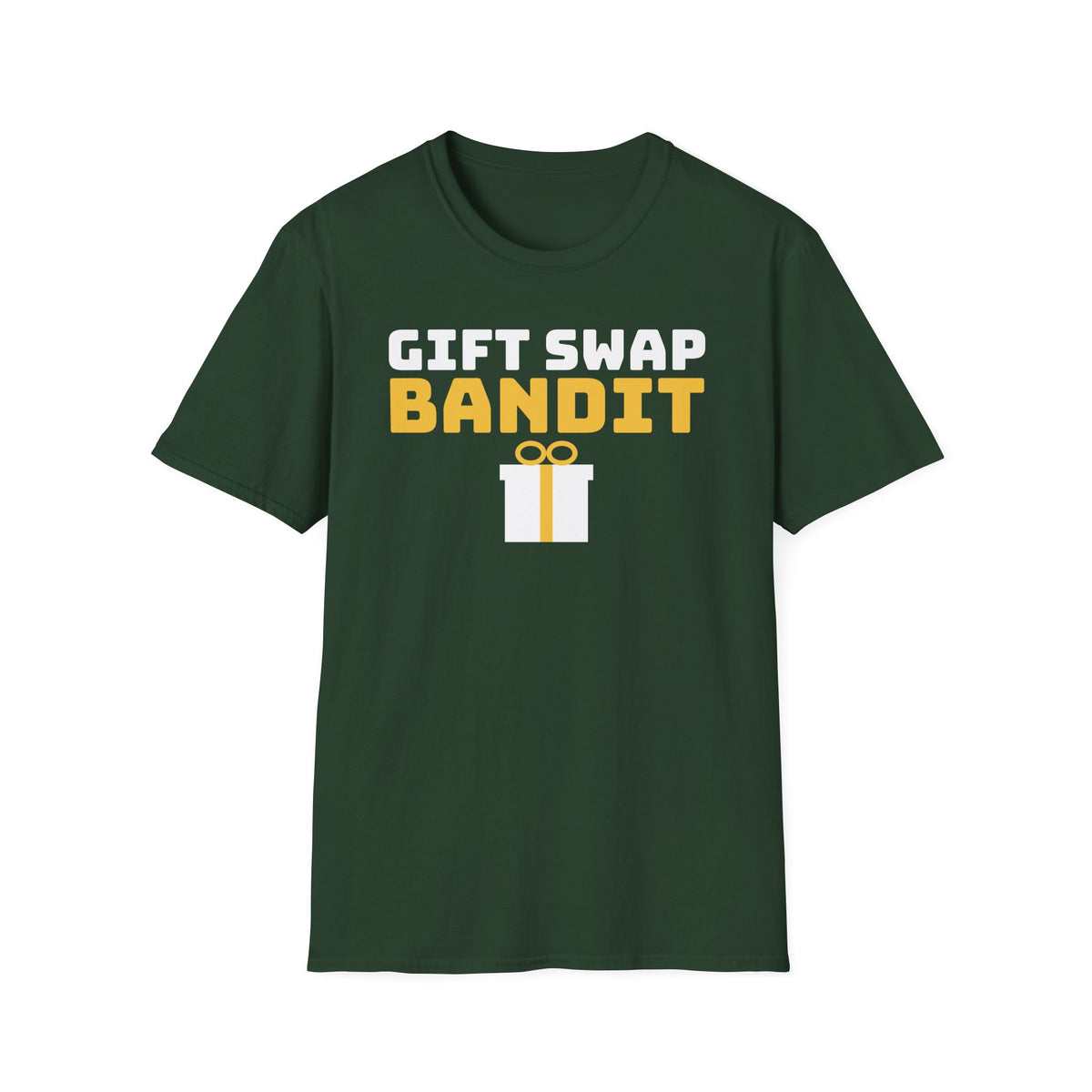 Gift Swap Bandit Funny Christmas Gift Exchange T-Shirt – Gifted Porch, view 3
