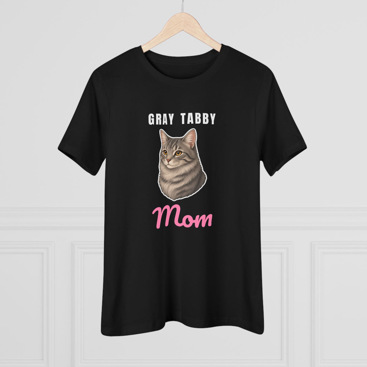 Gray Tabby Cat Mom Women's Tee
