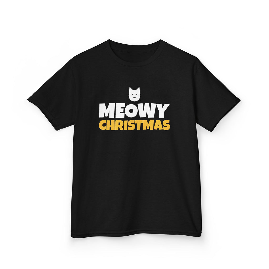 Meowy Christmas Youth Tee – Cat lover gift, photo 3