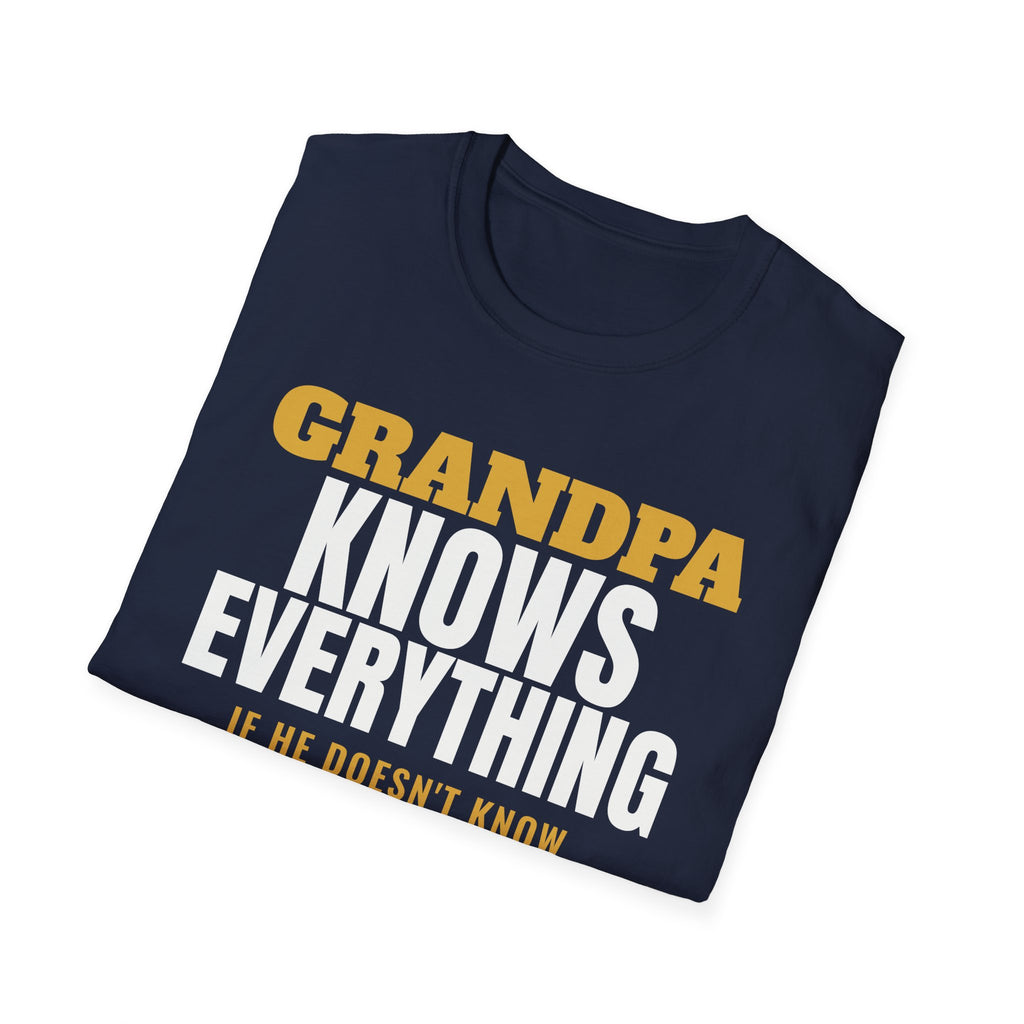 Grandpa Knows Everything Funny Grandpa T-Shirt Gift from Grandkids Fathers Day – Gifted Porch