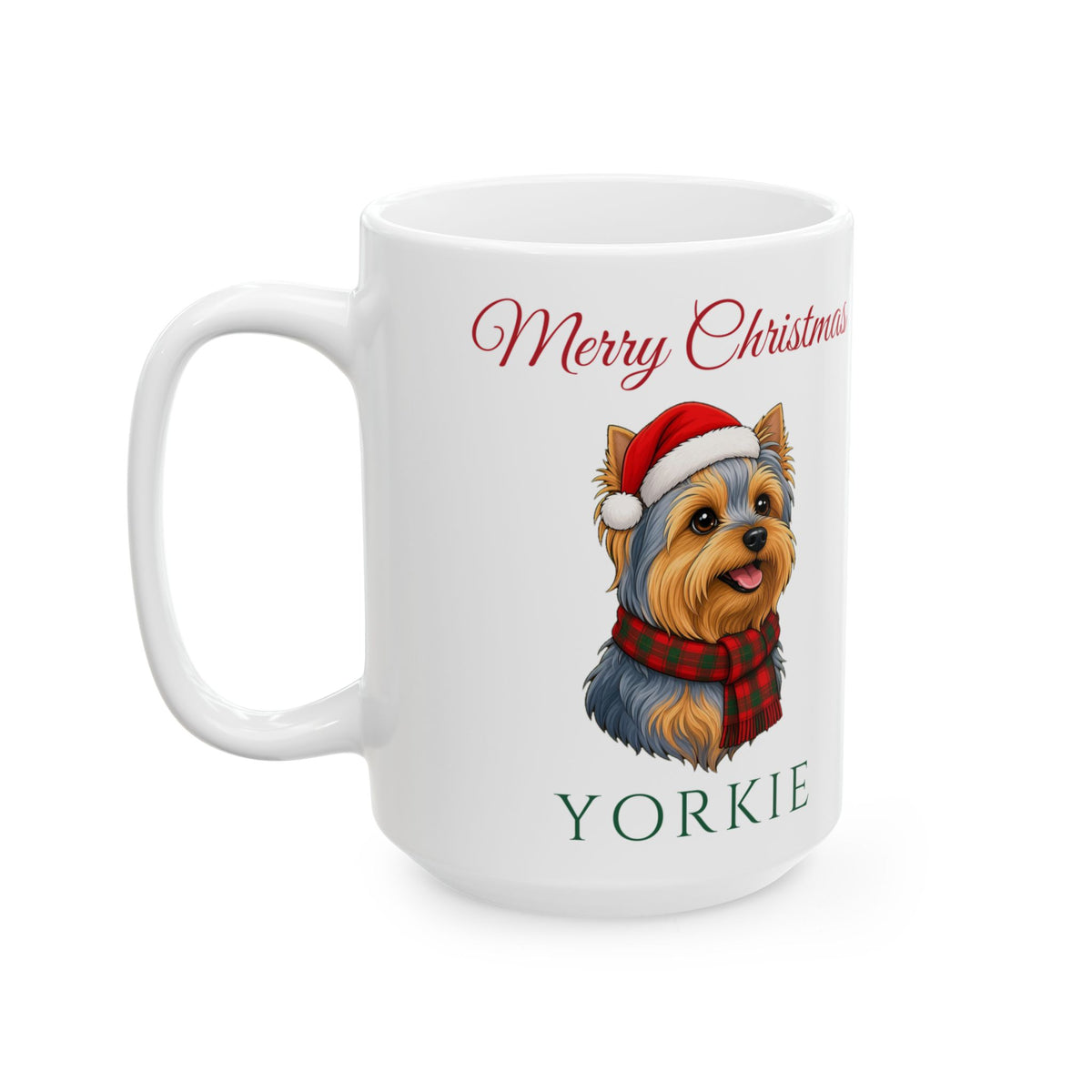 Yorkie Dog Christmas Mug – Gifted Porch, view 7