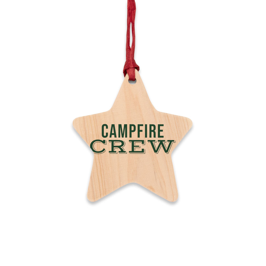 Campfire Crew Wood Star Ornament