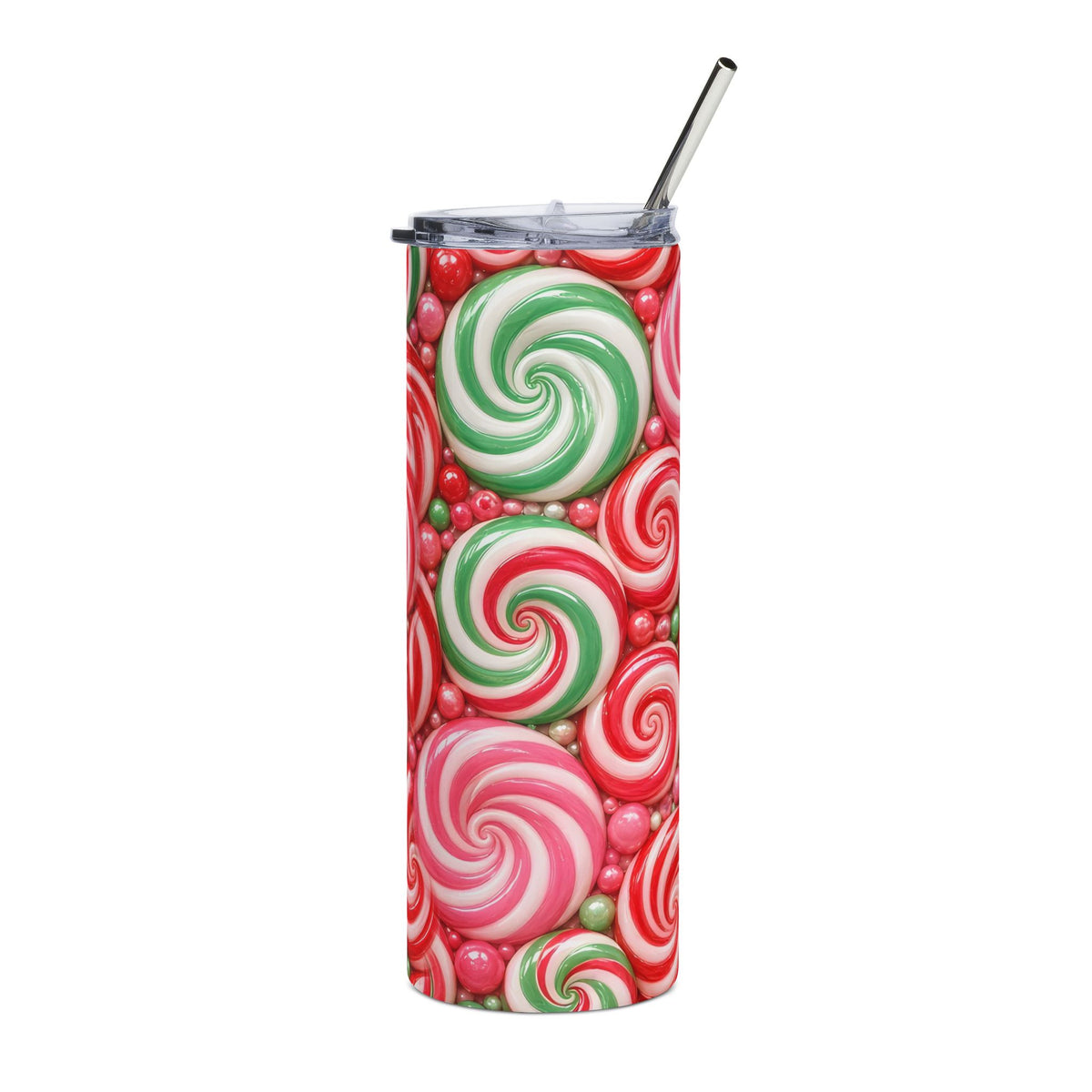 Peppermint Swirls 20oz Tumbler