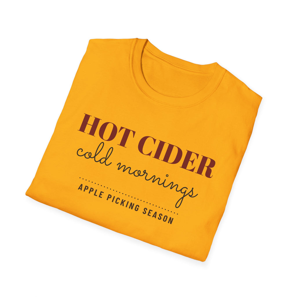 Hot Cider Cold Mornings Fall T-Shirt – Gifted Porch, view 15