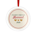 Our First Christmas Married Acrylic Ornament
