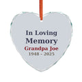 In Loving Memory Crystal Glass Ornament – memorial keepsake gift
