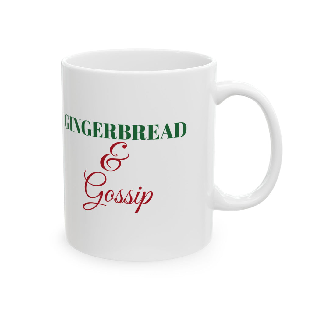 Gingerbread And Gossip Funny Christmas Mug – Gifted Porch, view 5