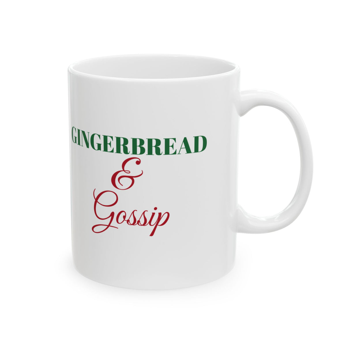 Gingerbread And Gossip Funny Christmas Mug – Gifted Porch, view 5
