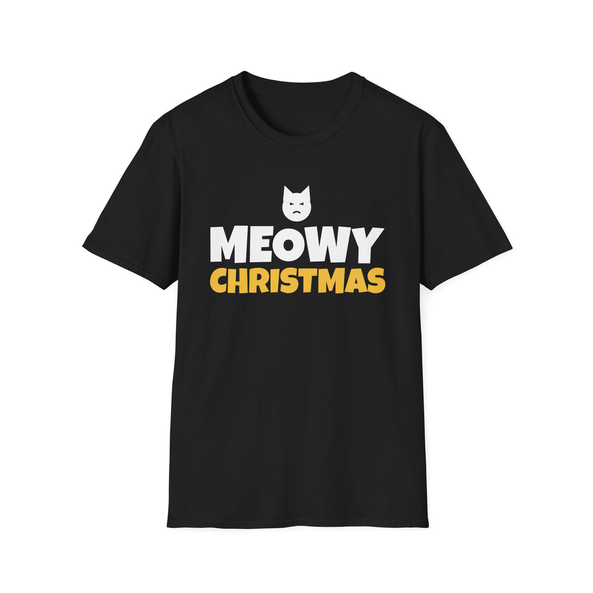 Meowy Christmas Funny Cat T-Shirt Cat Lover Holiday Gift Tee – Gifted Porch