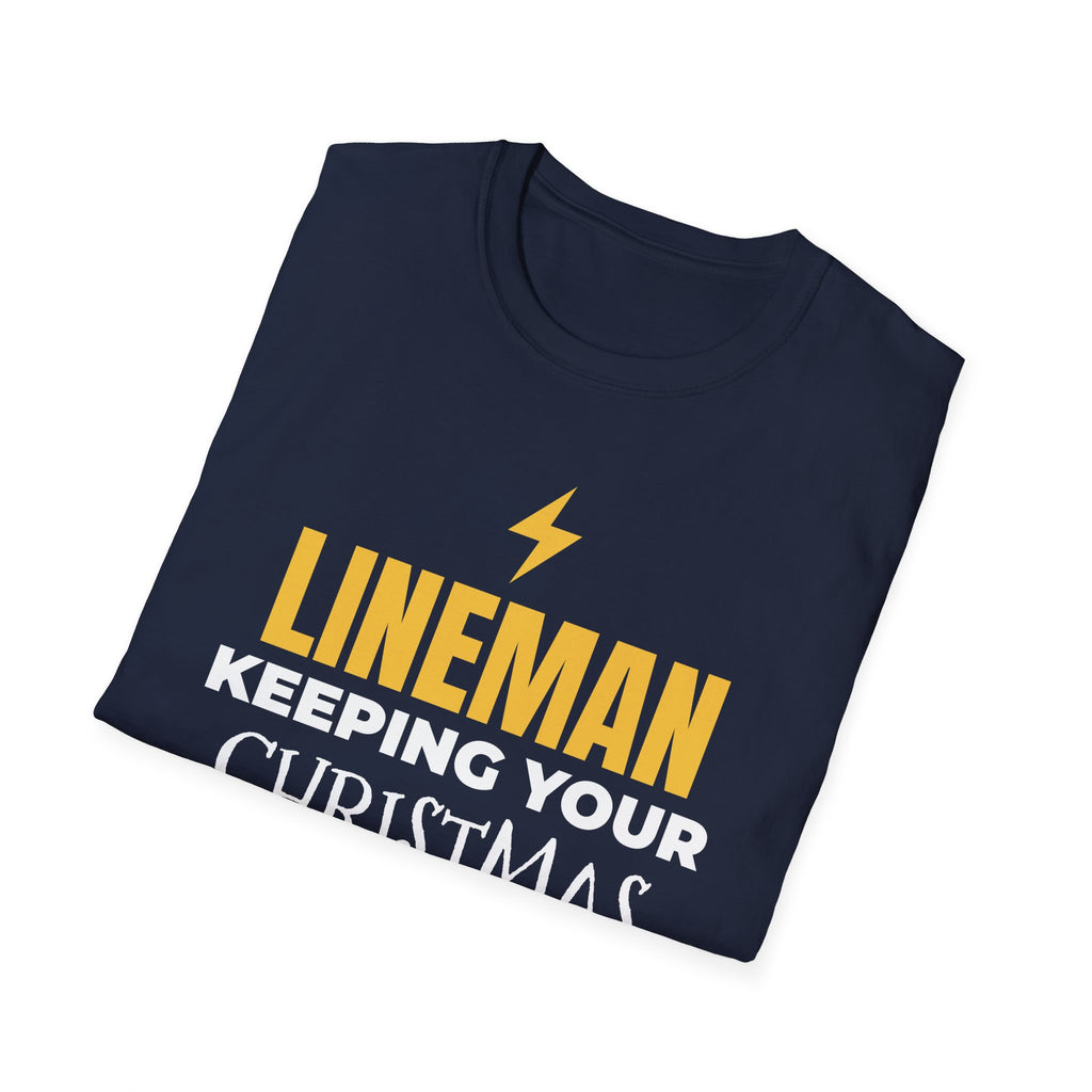 Lineman Keeping Your Christmas Lights On T-Shirt Power Lineman Holiday Gift – Gifted Porch