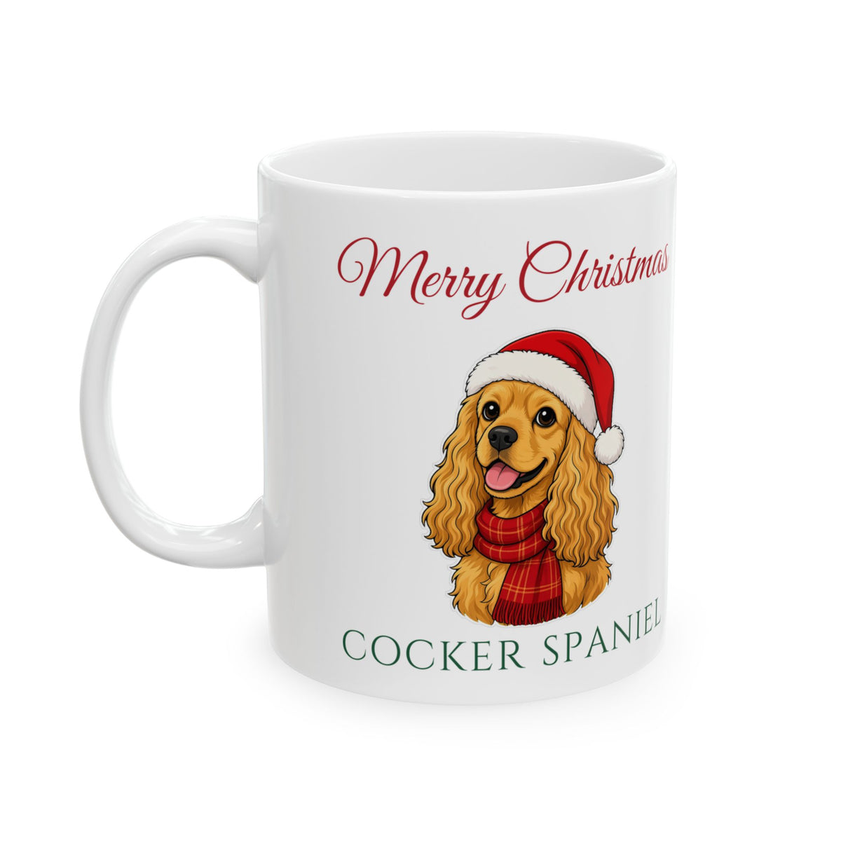 Cocker Spaniel Dog Christmas Mug