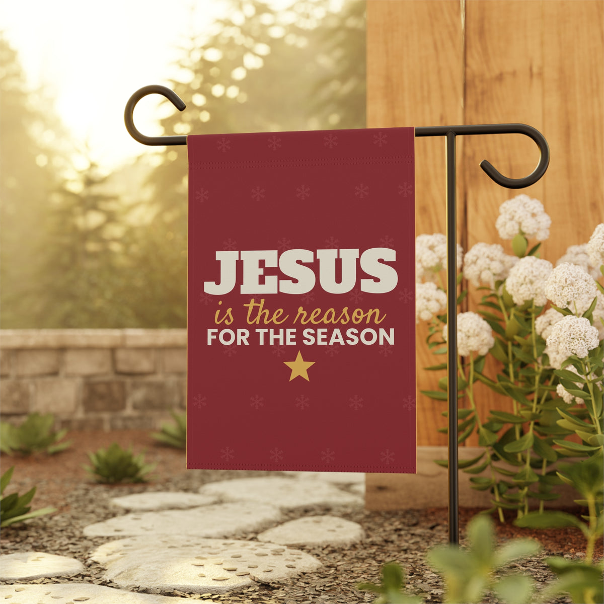 Jesus Is The Reason Christmas Garden Flag