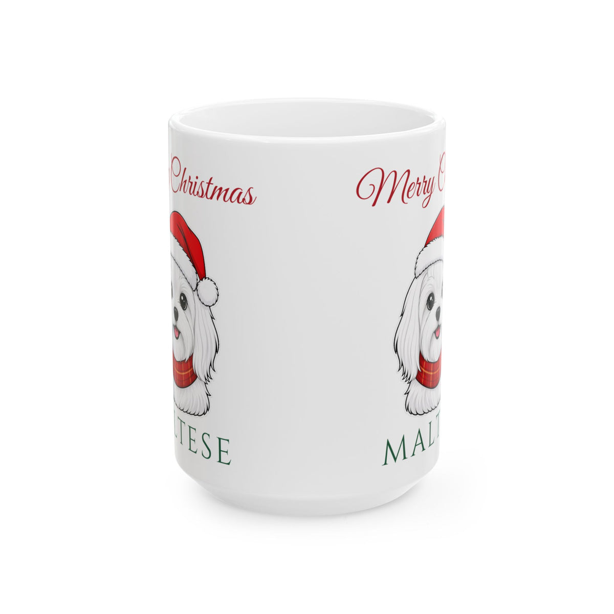 Maltese Dog Christmas Mug