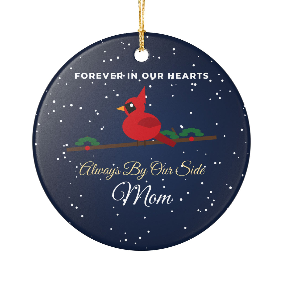 Memorial Cardinal Forever In Our Hearts Ornament – Gifted Porch, view 1