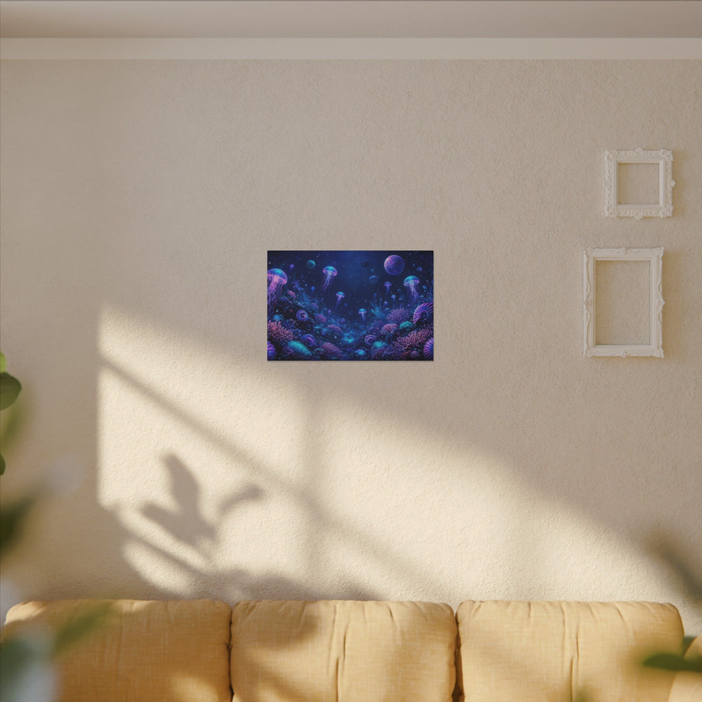 Cosmic Ocean Abstract Canvas Wall Art – unique art gift, photo 8