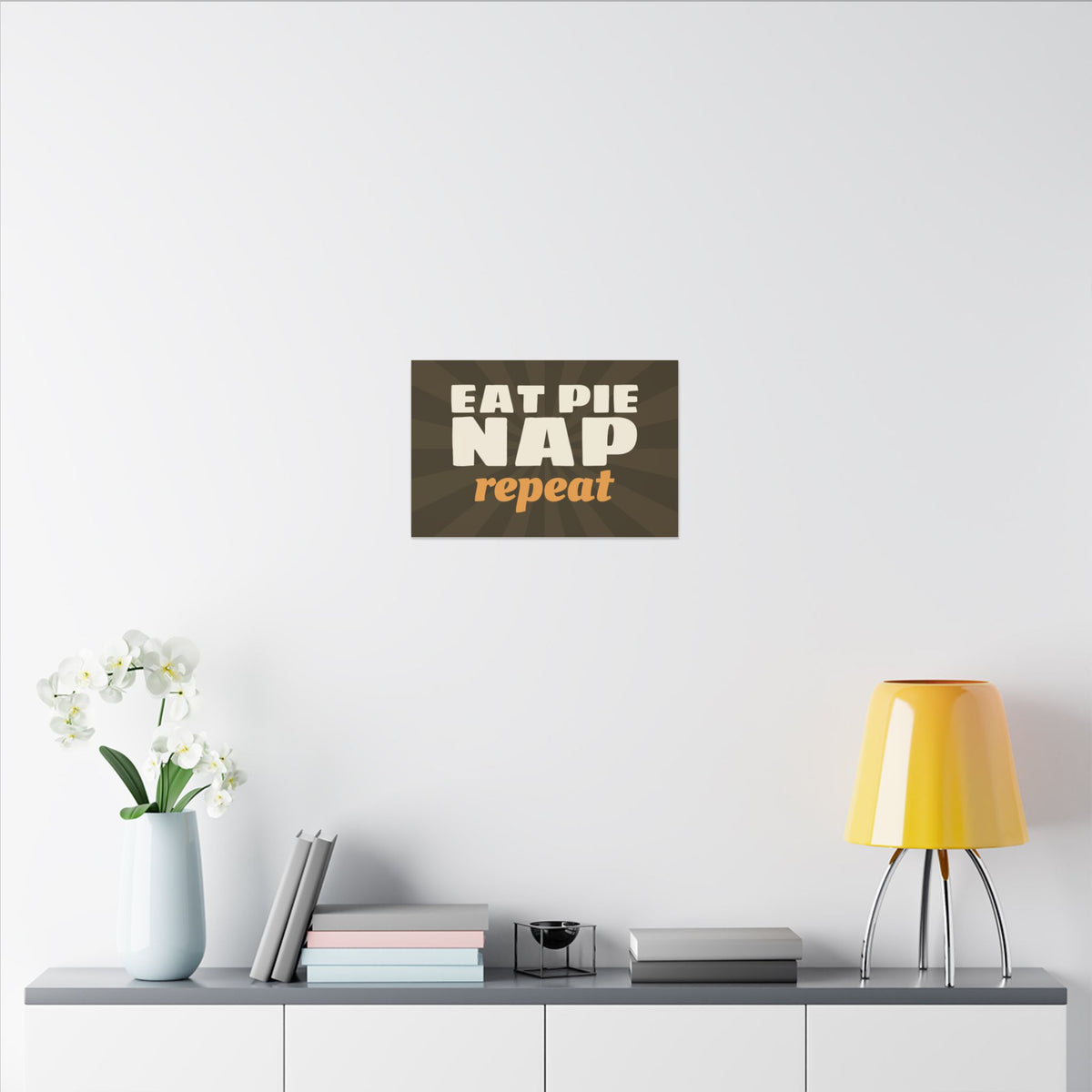 Eat Pie Nap Repeat Canvas