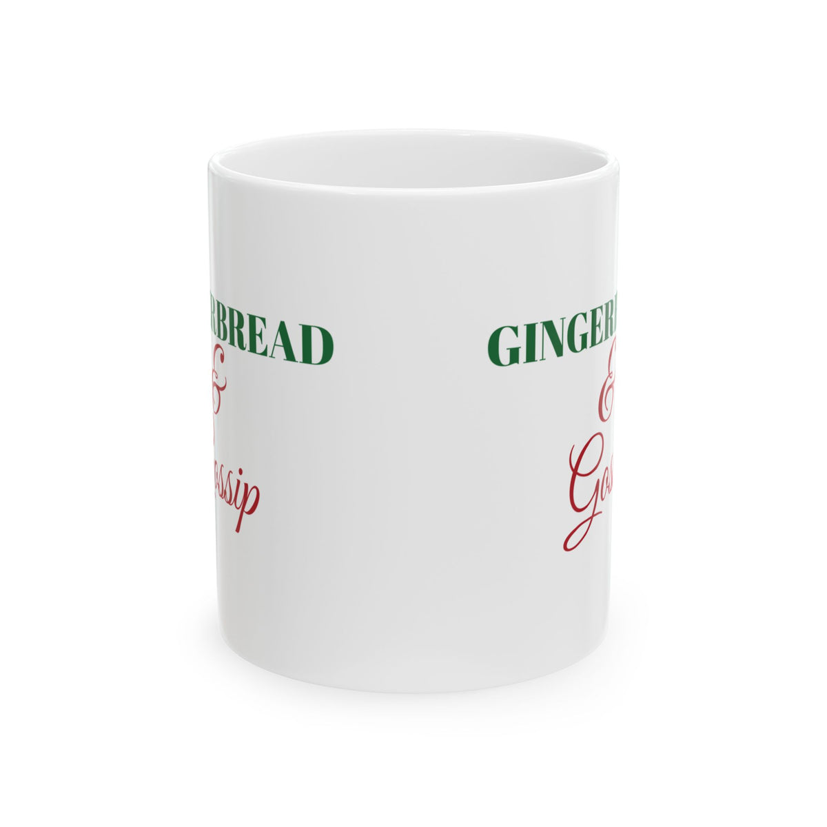 Gingerbread And Gossip Funny Christmas Mug – Gifted Porch, view 2