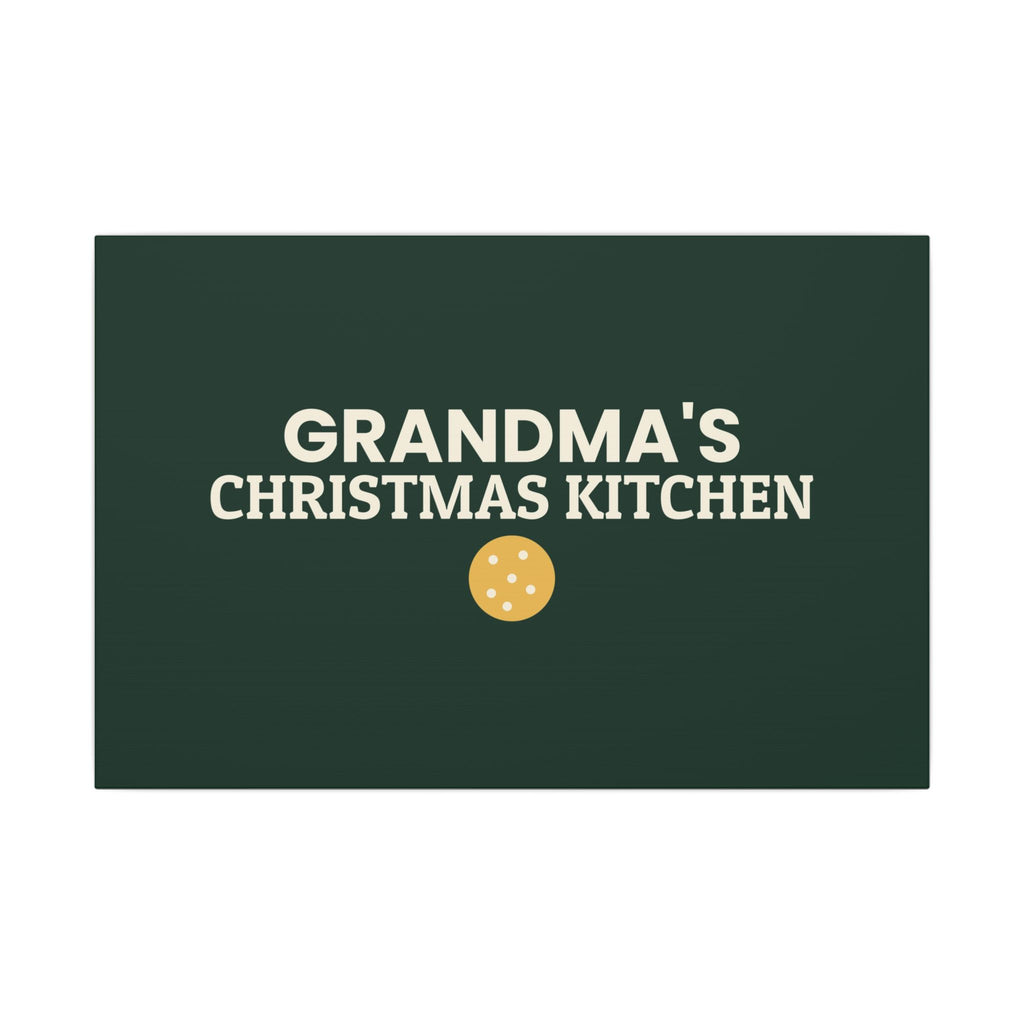 Grandma's Christmas Kitchen Canvas