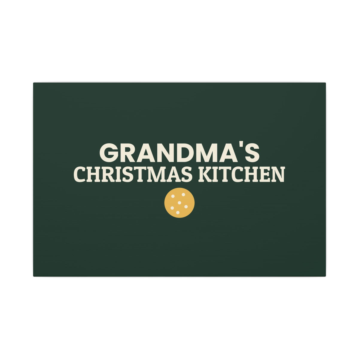Grandma's Christmas Kitchen Canvas