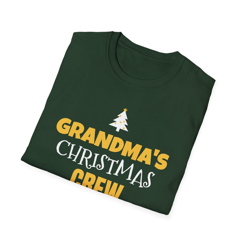 Grandma's Christmas Crew T-Shirt Family Matching Grandkids Holiday Gift Tee – Gifted Porch