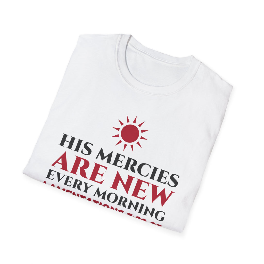 His Mercies Are New Every Morning Christian T-Shirt – Gifted Porch, view 5