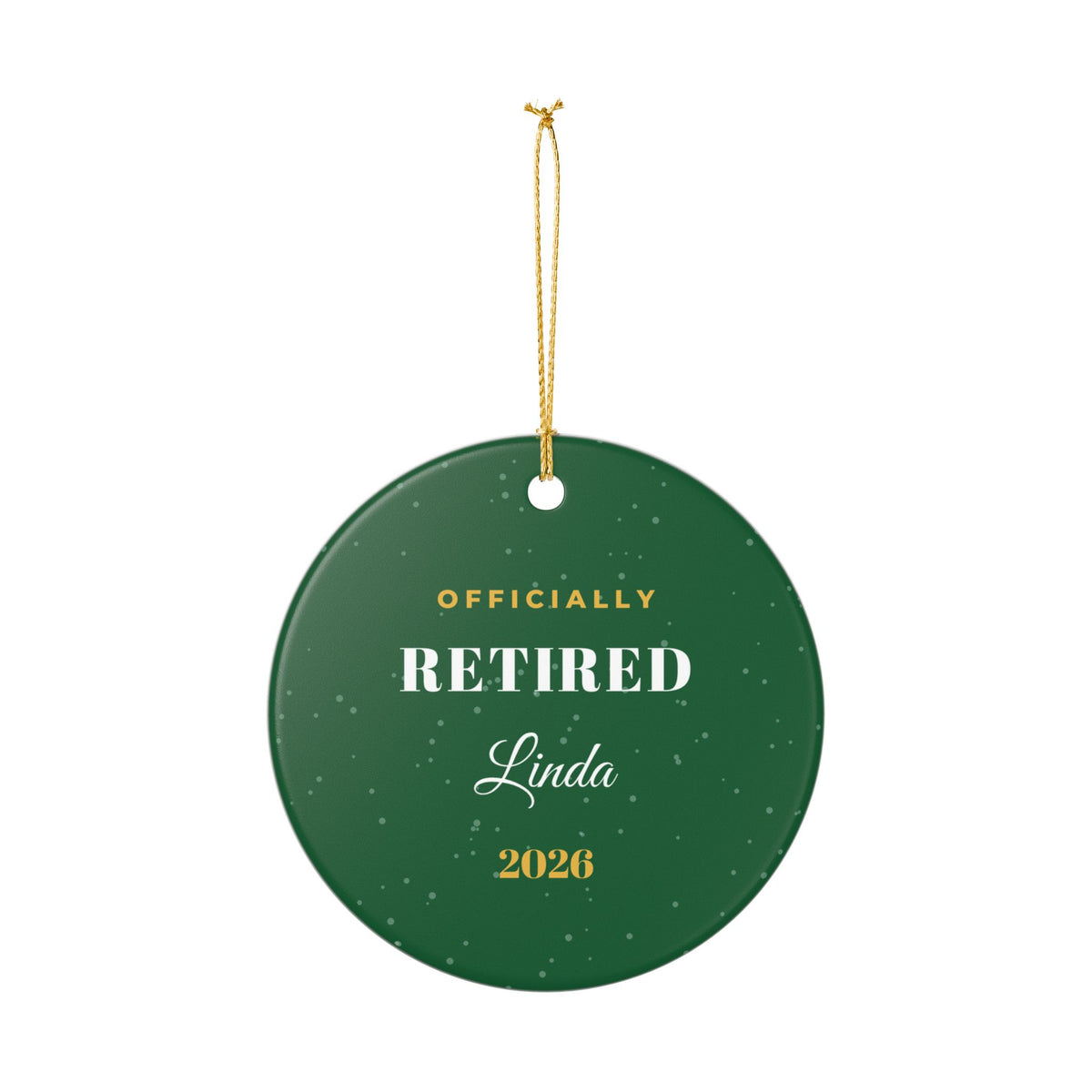 Retired 2026 Personalized Christmas Ornament Retirement Gift – Gifted Porch, view 7