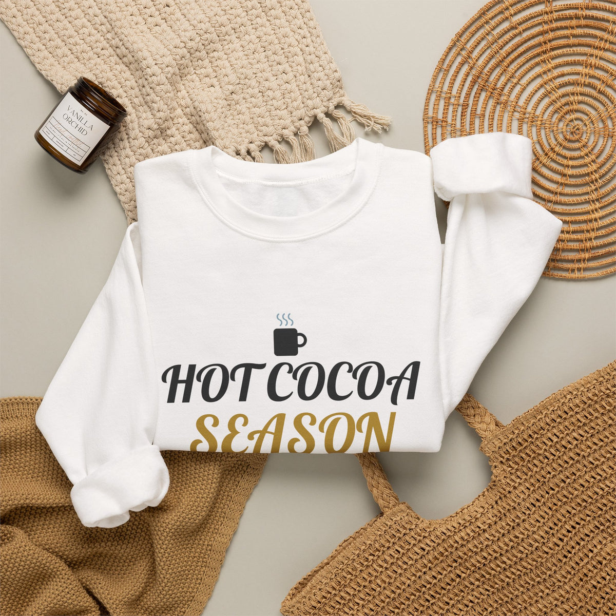 Hot Cocoa Season Christmas Sweatshirt