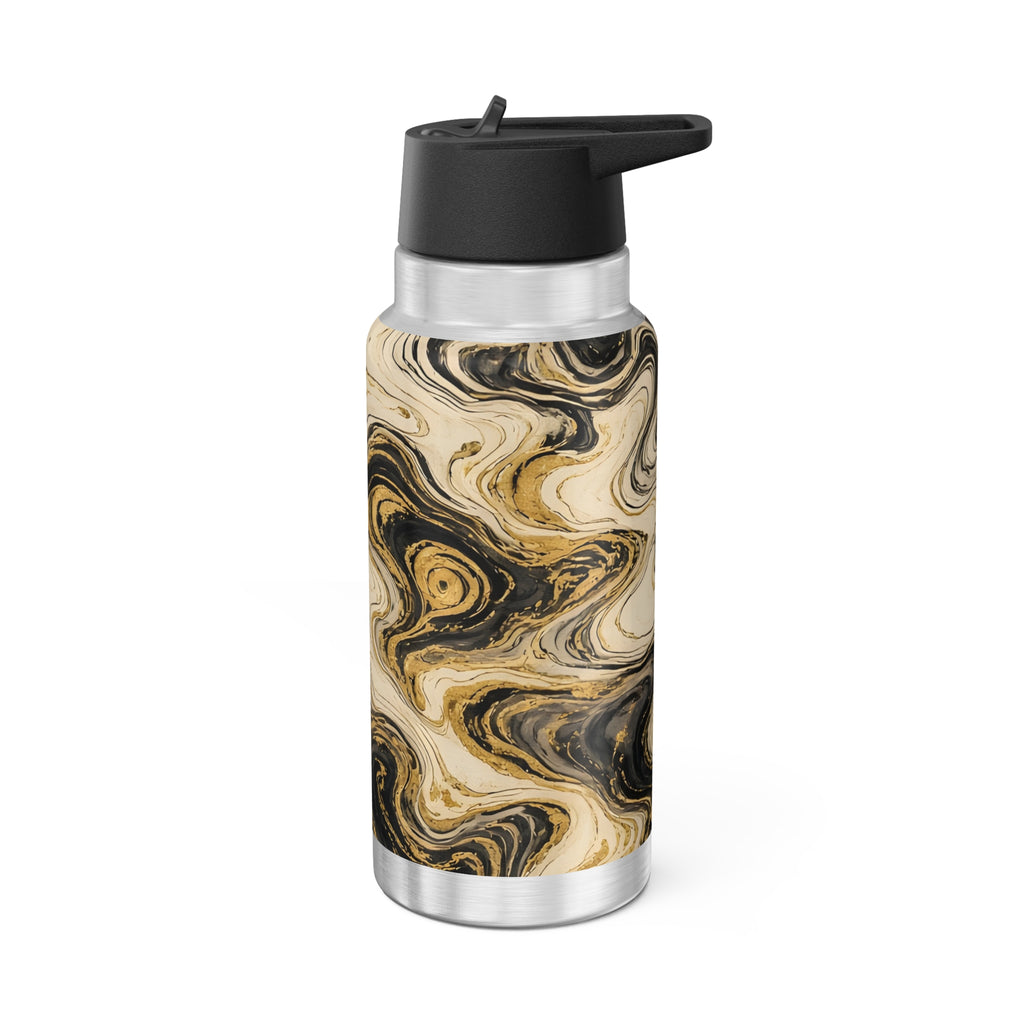 Black & Gold Ink 32oz Tumbler