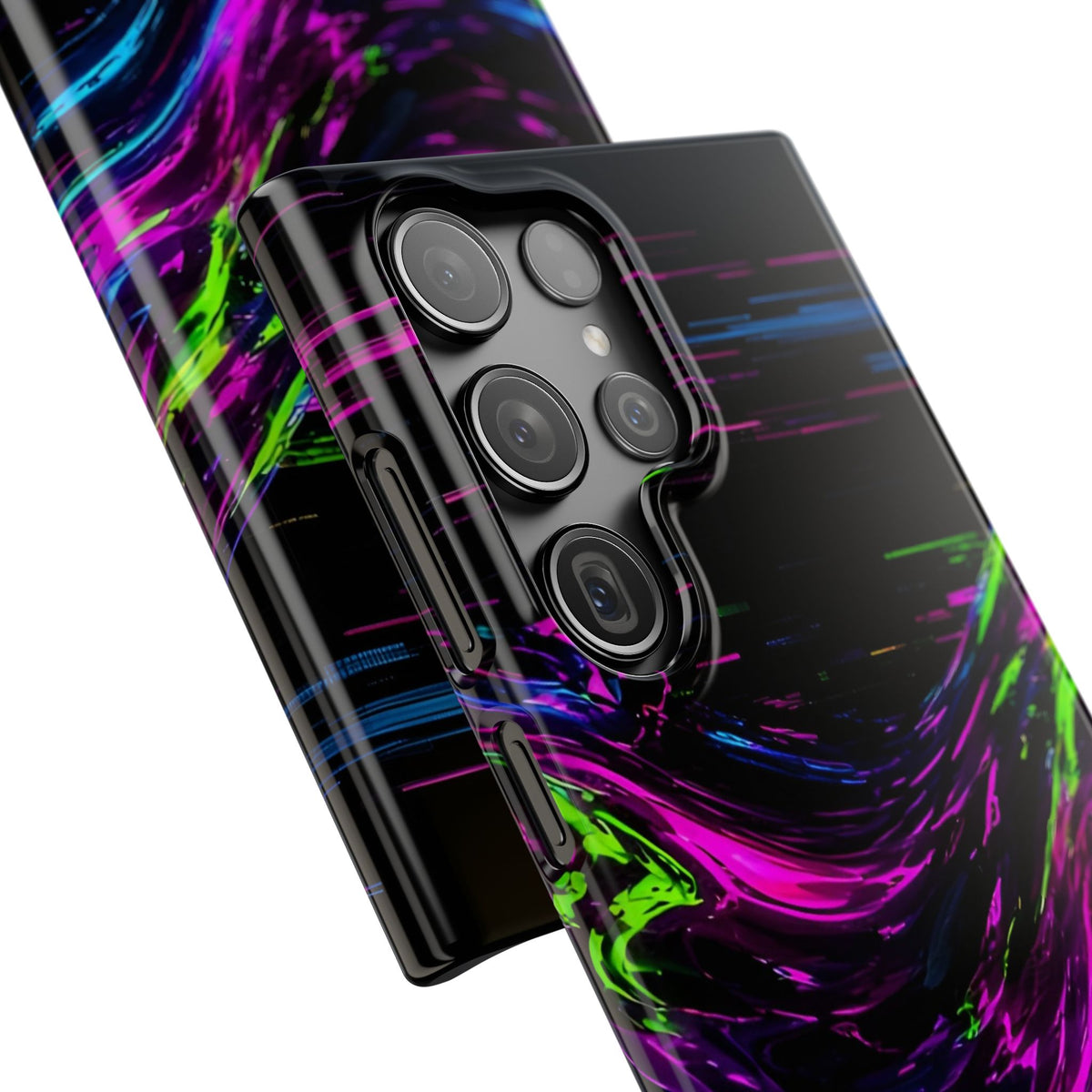 Glitch Wave Abstract Phone Case – unique art gift, photo 65