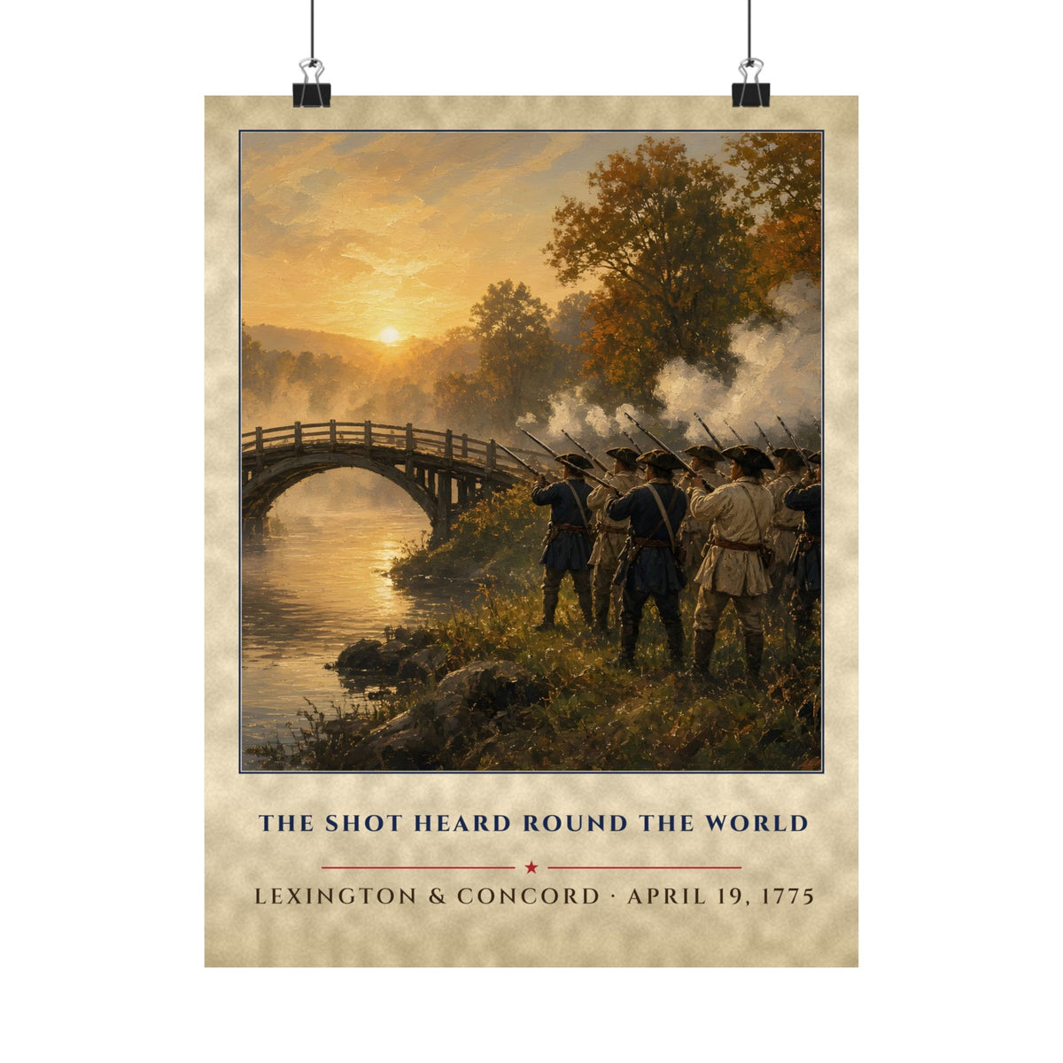 Shot Heard Round the World Poster