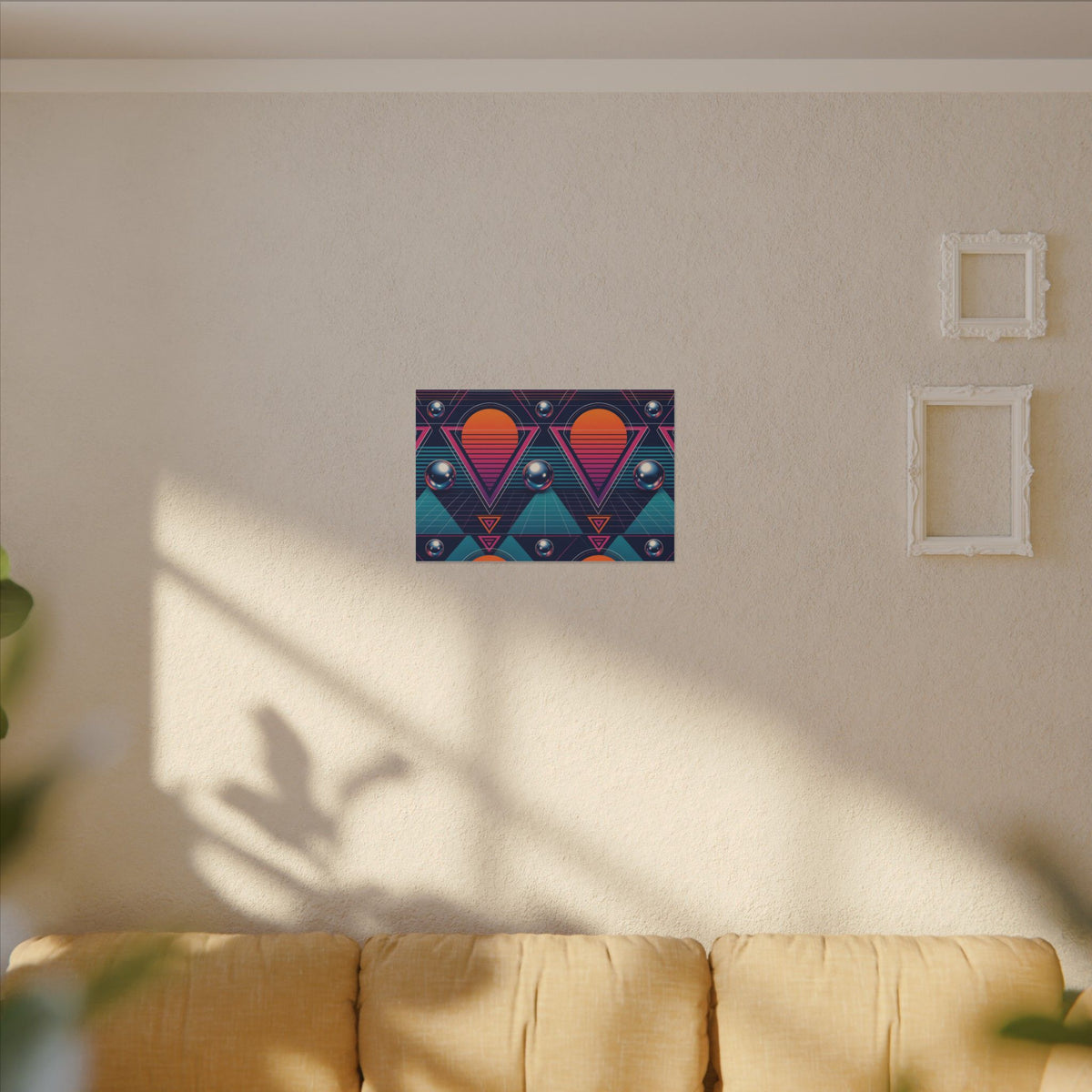 Retro Future Abstract Canvas Wall Art – unique art gift, photo 8