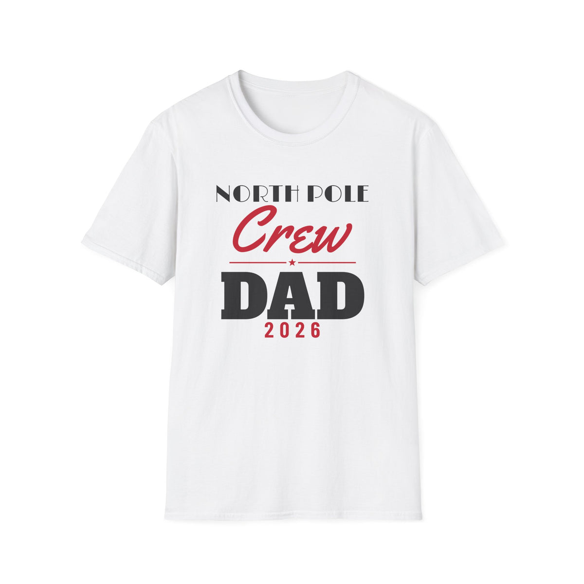 North Pole Crew 2026 Dad Matching Family Christmas T-Shirt – Gifted Porch, view 1