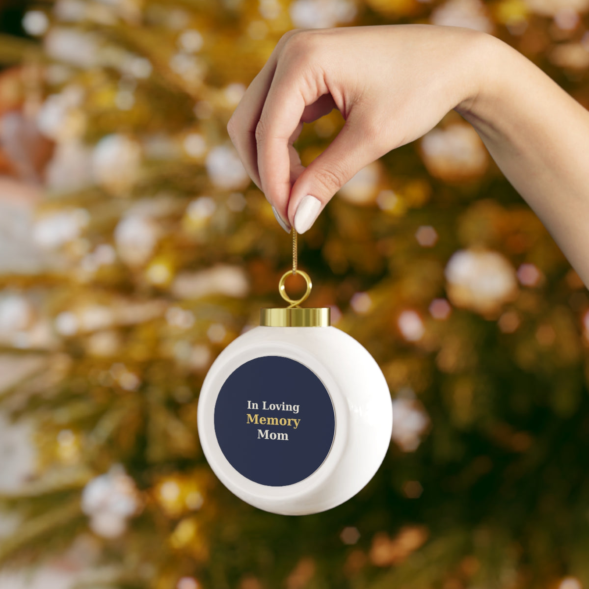 In Loving Memory Glass Ball Ornament