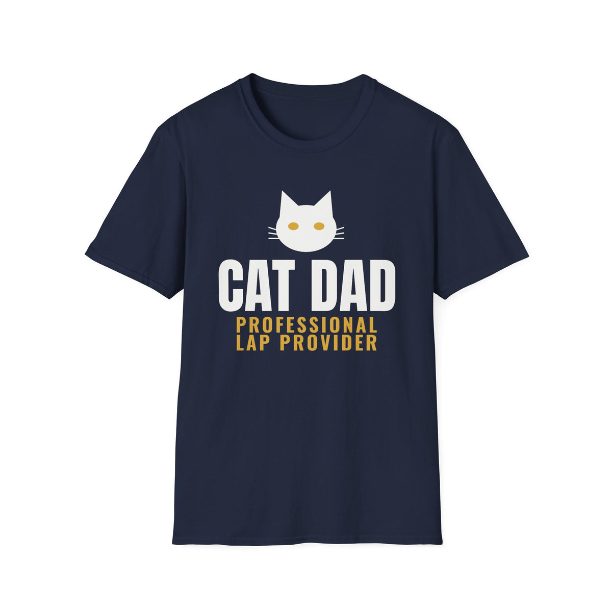 Cat Dad Professional Lap Provider Funny Cat Lover T-Shirt Gift for Men Tee – Gifted Porch