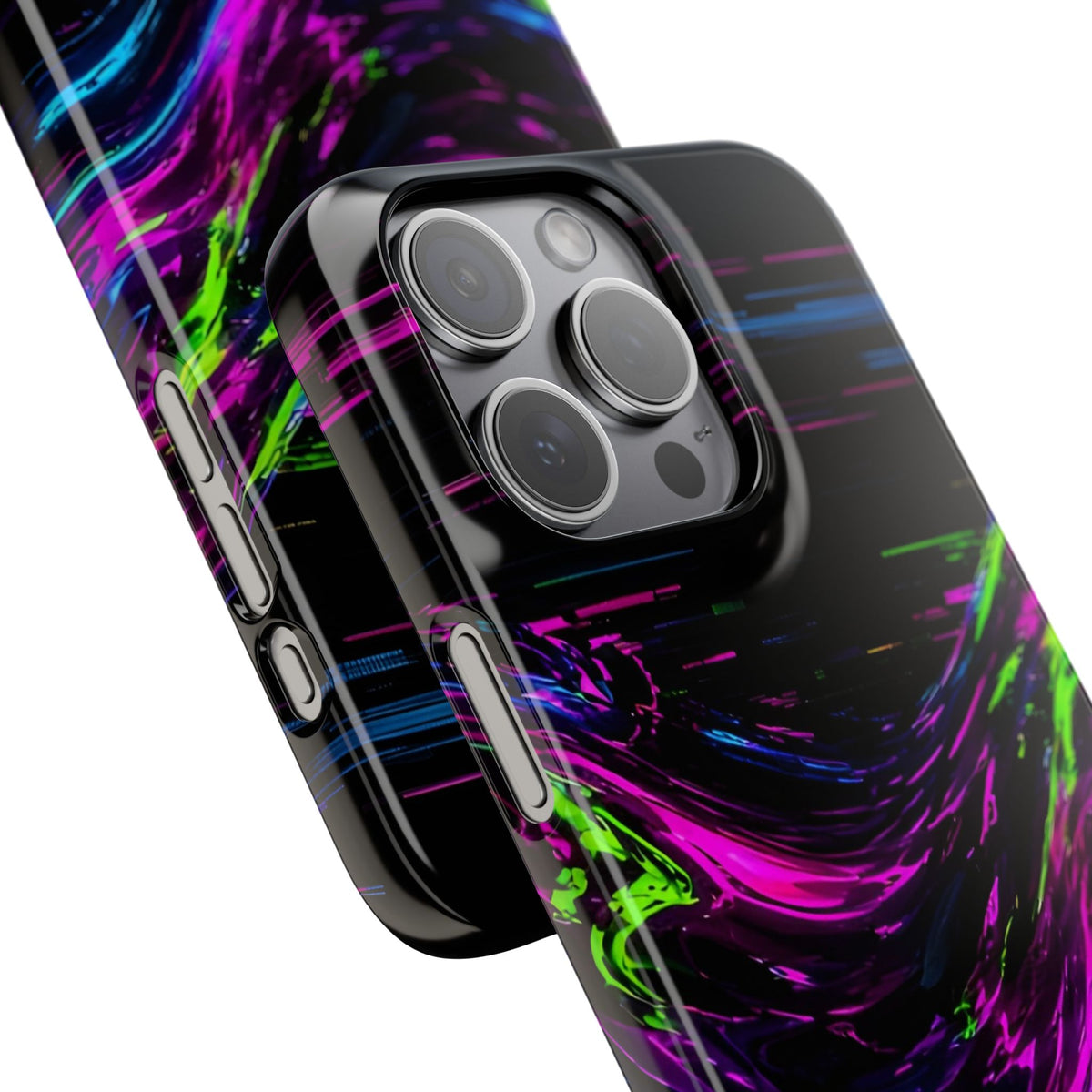 Glitch Wave Abstract Phone Case – unique art gift, photo 53