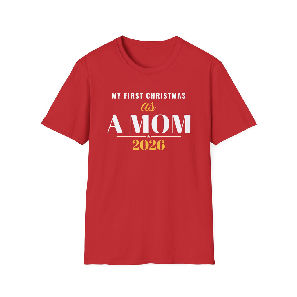 First Christmas As A Mom 2026 T-Shirt – Gifted Porch, view 4