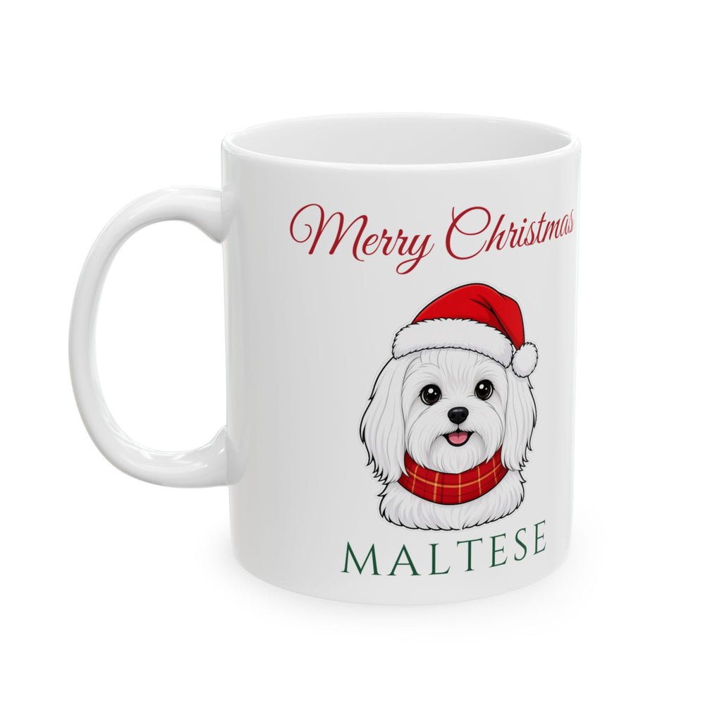 Maltese Dog Christmas Mug